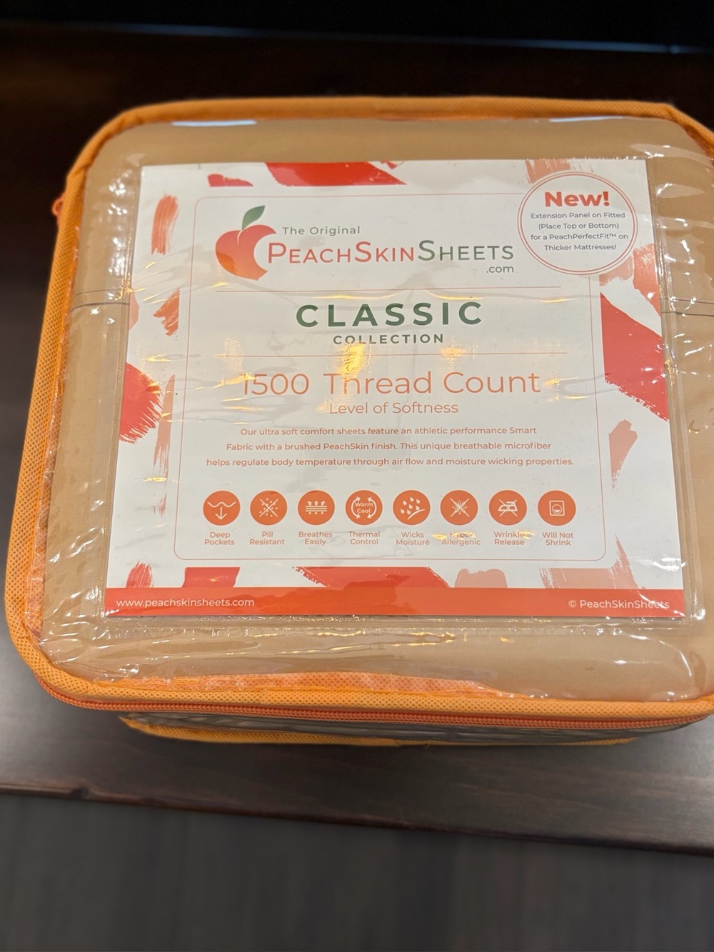 PeachSkinSheets Classic 1500 Thread Count Sheet Set in Harvest